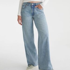 Aeropostale Light Blue Wide Leg Jeans